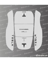 Dekalark för Honda Miimo HRM 1000/1500/2500 Tesla (Grey) Edition
