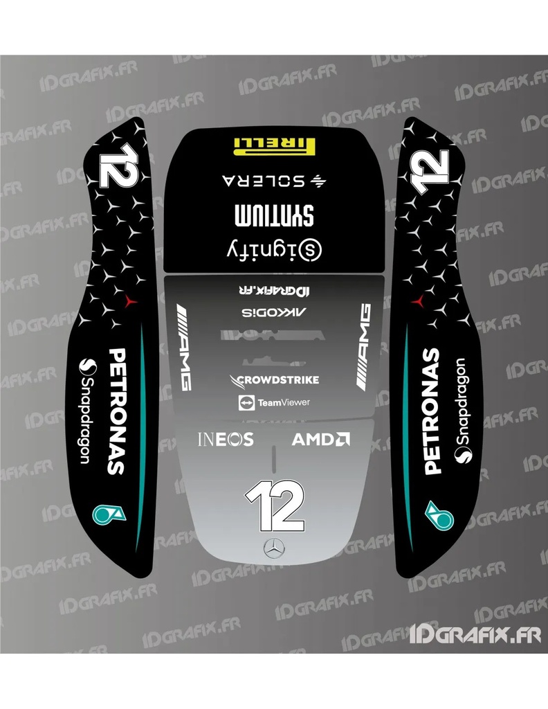 Dekalark för Honda Miimo HRM 1000/1500/2500 Mercedes F1 (Antonelli) Edition