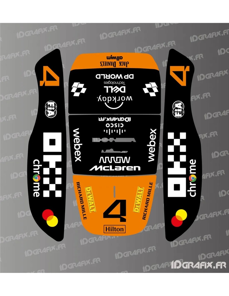 Dekalark för Honda Miimo HRM 1000/1500/2500 McLaren F1 (Norris) Edition