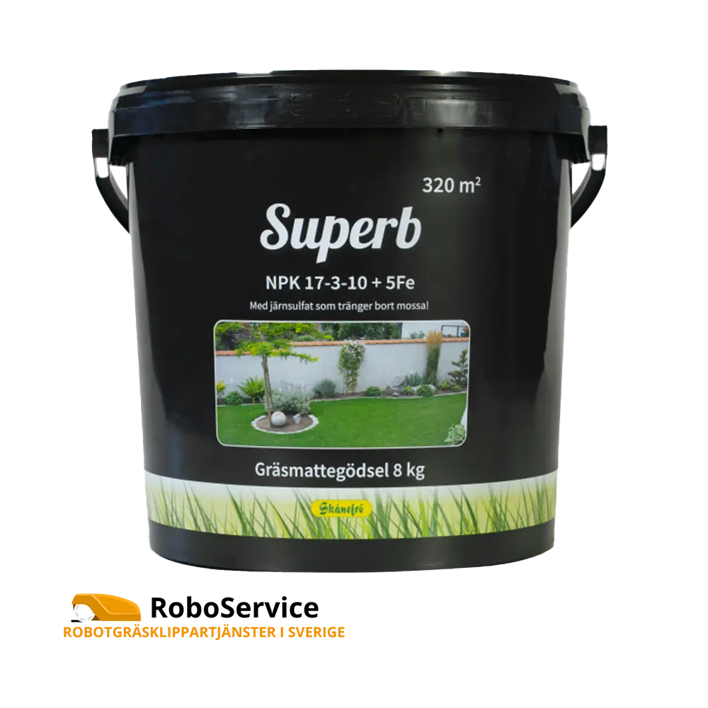 [652198] Gräsgödsel Skånefrö Superb 17-3-10+5Fe 8 kg hink