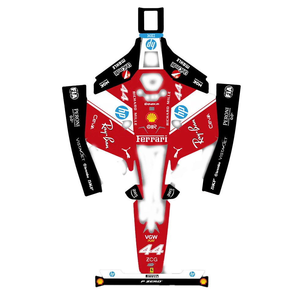 [MB-F1Scud-LUBA2-44] F1 Scuderia Hamilton Edition – Dekal till LUBA 2 (2024)