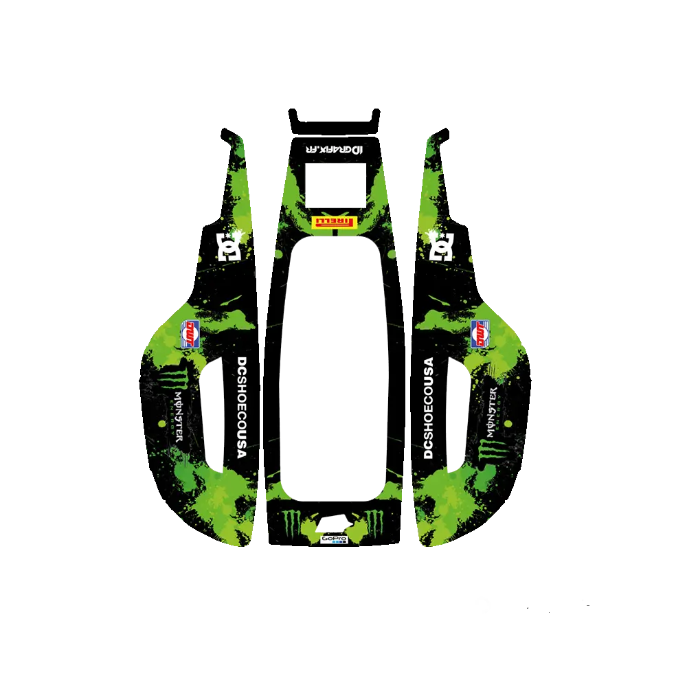 [MB-MonsVT-YUKAMini] Sticker Monster Edition (Grön) – Dekal till YUKA Mini