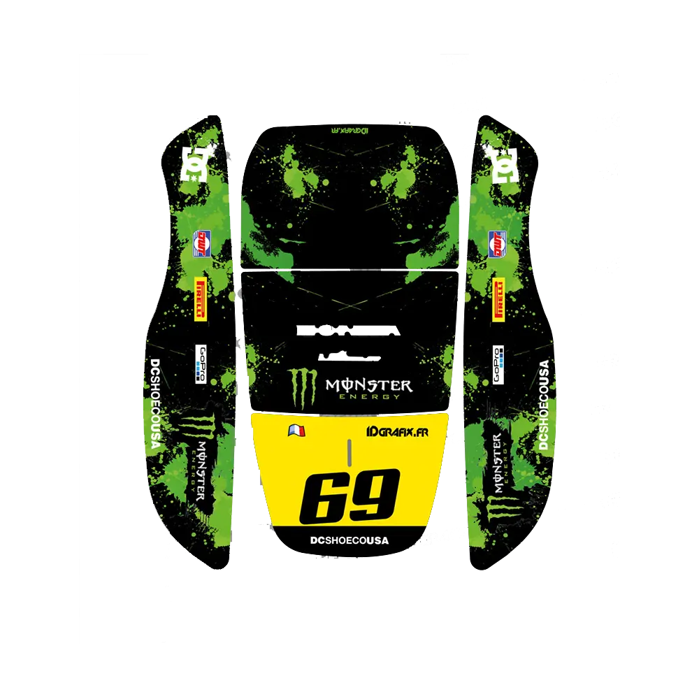 [AC-MONSVT-HRM15] Monster Edition (Grön) – Dekal till Honda Miimo HRM 1000/1500/2500