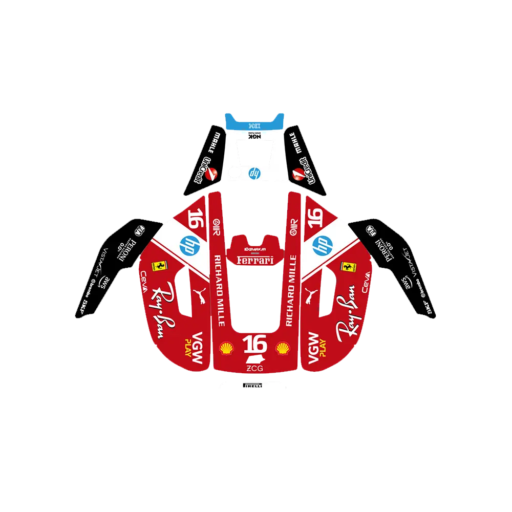 [AC-scudF1-YUKA-16] Scuderia F1 Leclerc Edition – Dekal till YUKA 2000/3000