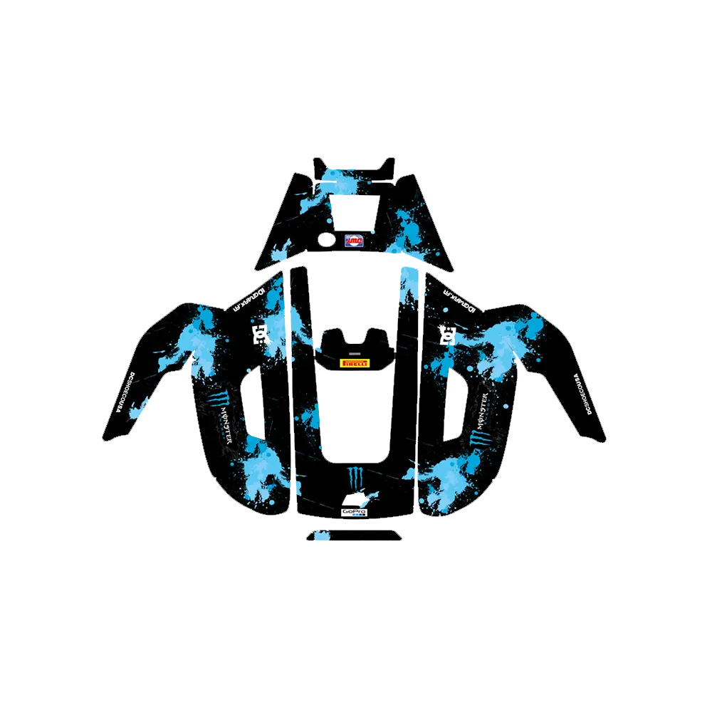 [AC-MONBL-YUKA] Monster Edition (Blå) – Dekal till YUKA 2000/3000