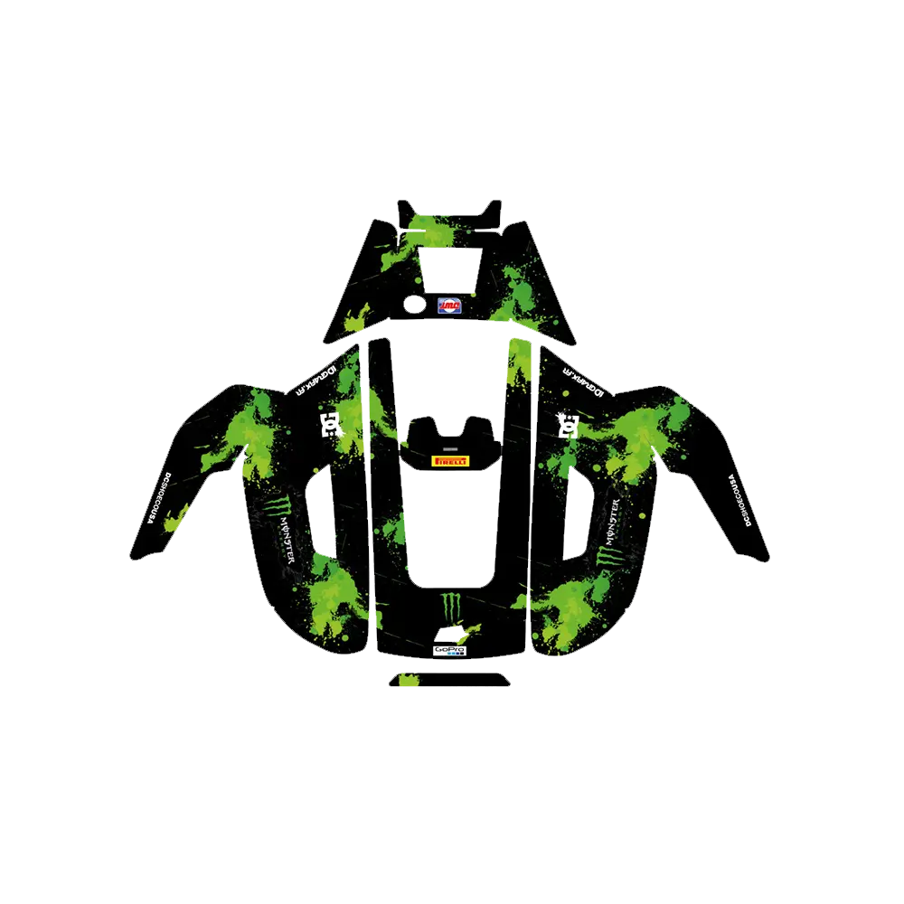 [AC-MONVT-YUKA] Monster Edition (Grön) – Dekal till YUKA 2000/3000