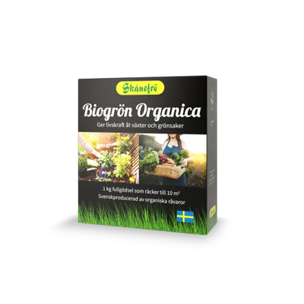 Gödning Skånefrö NPK 8-2-6+4S Biogrön 1 kg