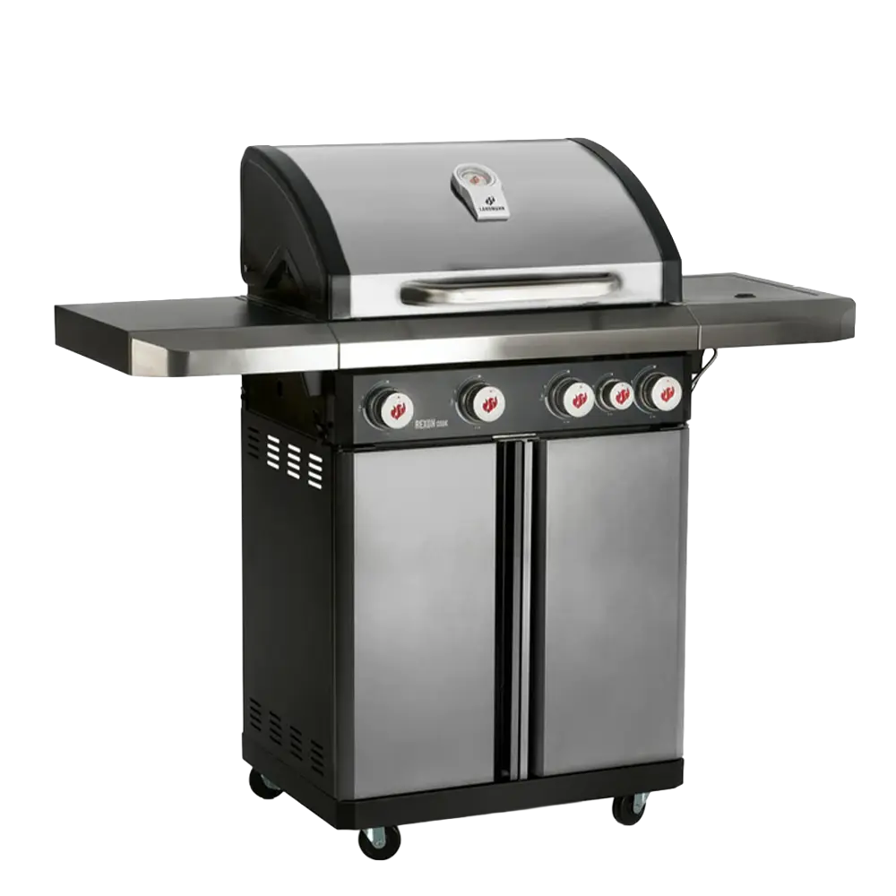 [7720] Landmann Gasolgrill Rexon 4.1 Rostfritt Stål