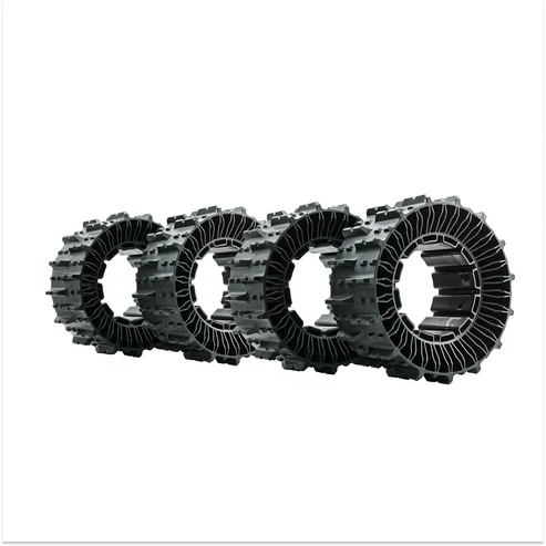 2 par Mowrator Punkteringsfria Däck 4WD 100% lutning