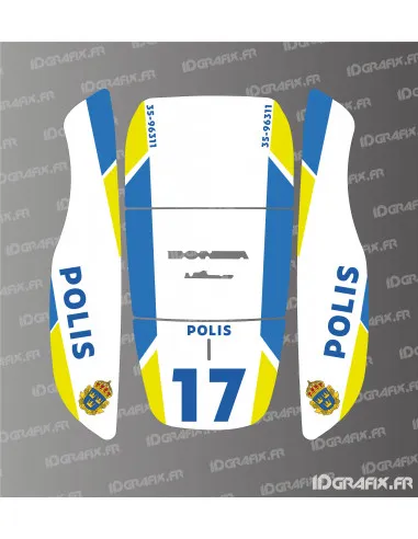 Sweden Polis Special Edition - Dekal till robotgräsklipapre alla märken och modeler