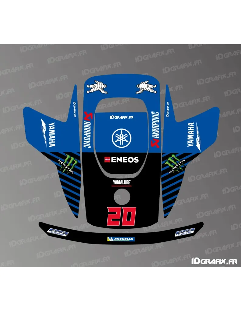 DECAL Dreame A1 Pro robotic lawnmower (Quartararo Moto GP)