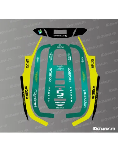 DECAL Ecovacs GOAT A1600 RTK - A3000 RTK (Sticker Aston Martin F1)