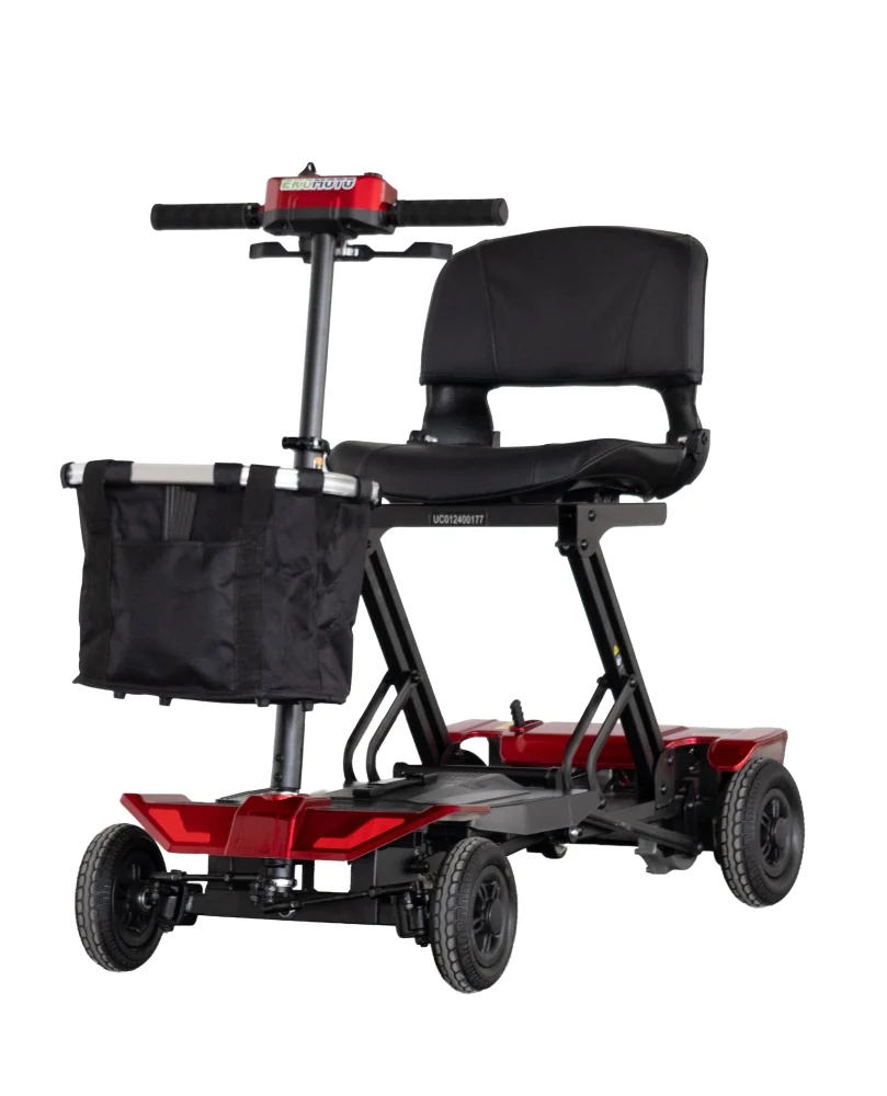 Ekomoto Z1 – Foldable four-wheel mobility scooter, one seat, electromagnetic brakes