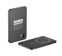 RoboService Powerbank 5000mAh (Svart, Magnetic, Custom Print)
