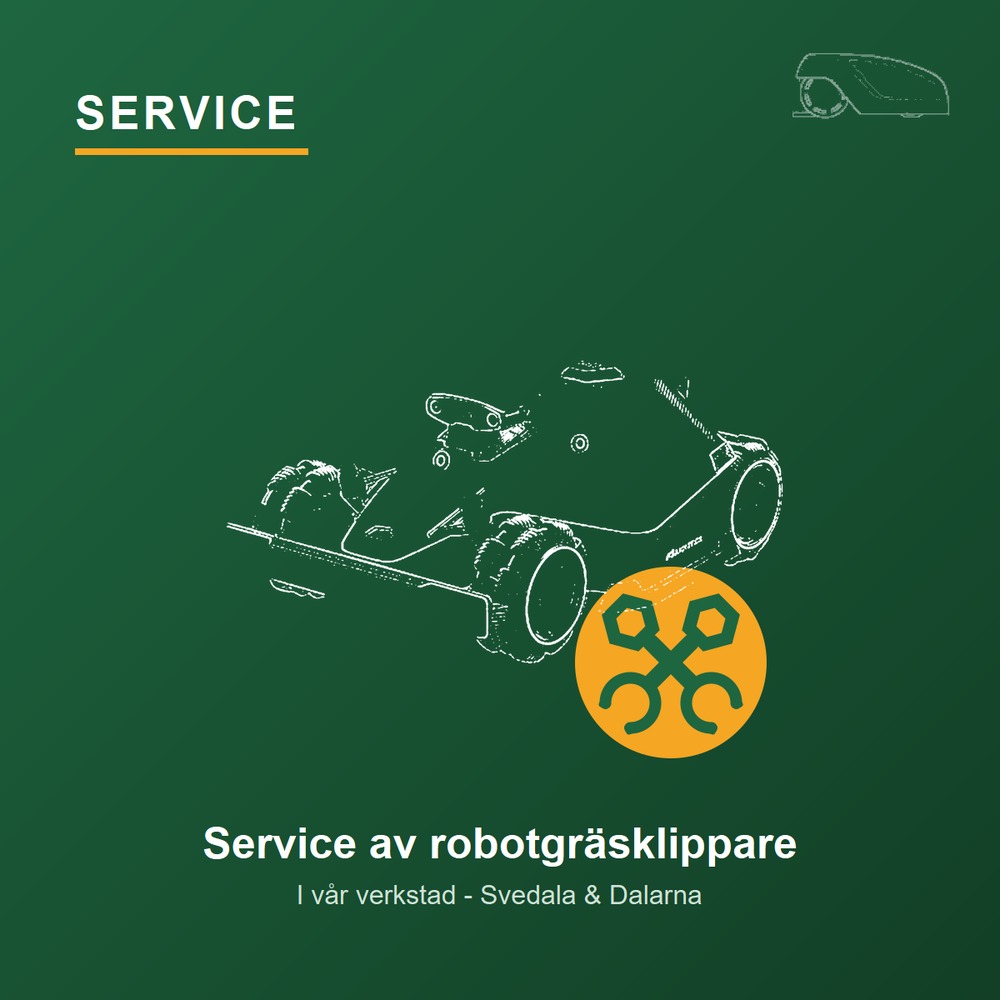 Service verkstad Robotgräsklippare