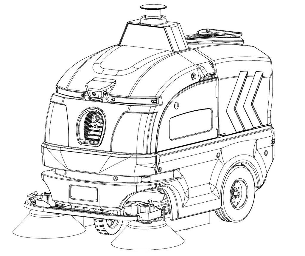 OrionStar AUTO Sweeper YJ130 - Outdoor Cleaning Robot (Large)