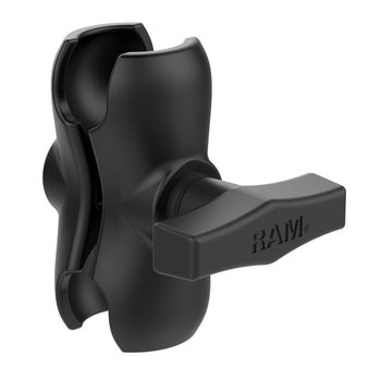 [RAM-201U-B] RAM Dubbelsocket-arm - C-storlek Kort
