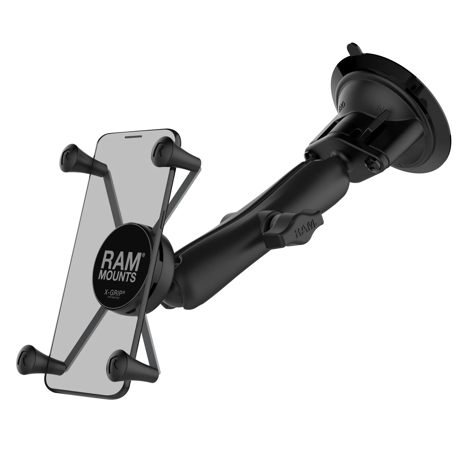 [RAM-B-166-C-UN10U] RAM X-Grip Telefonfäste (stort) med Twist-Lock sugkopp, lång arm