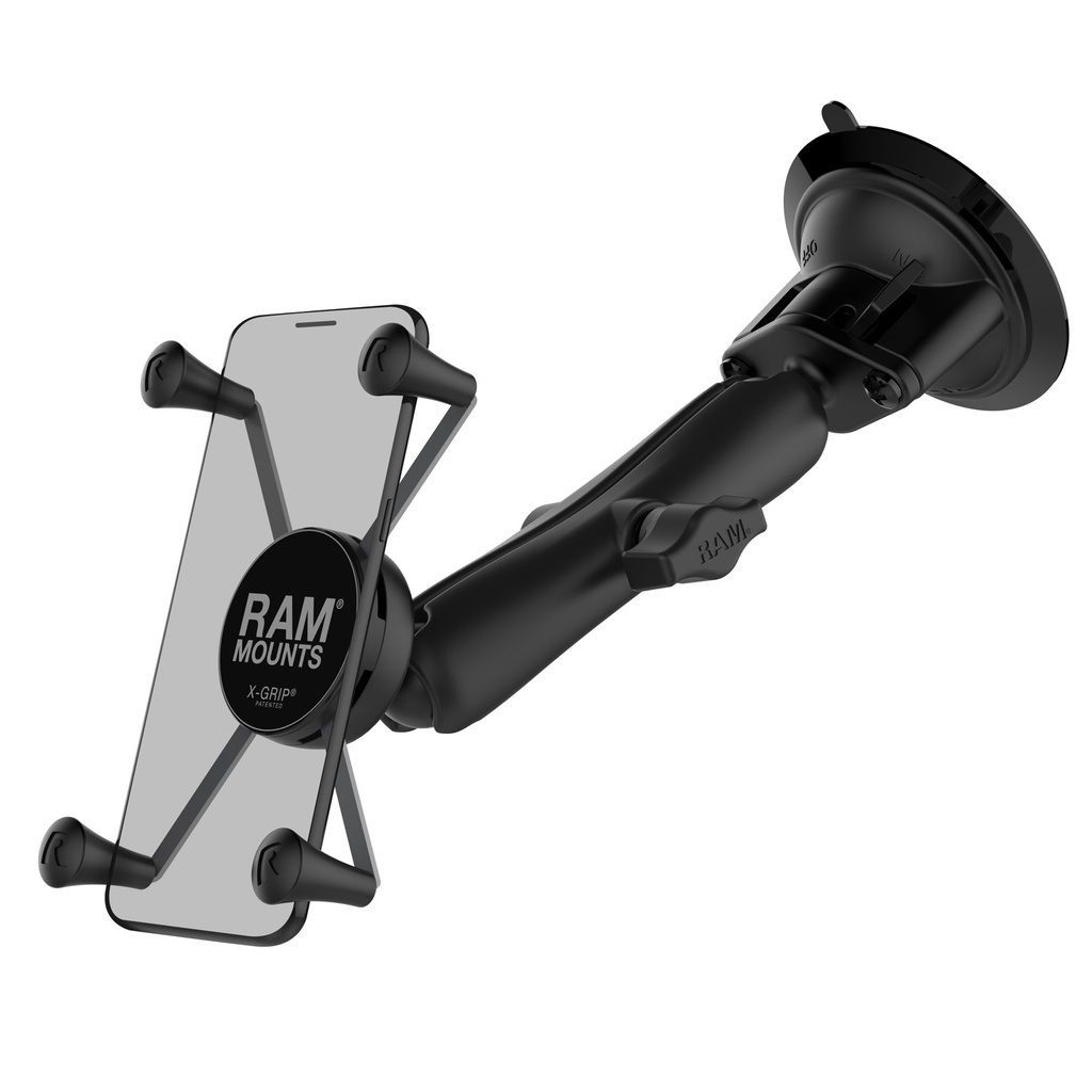 [RAM-B-166-C-UN10U] RAM X-Grip Telefonfäste (stort) med Twist-Lock sugkopp, lång arm