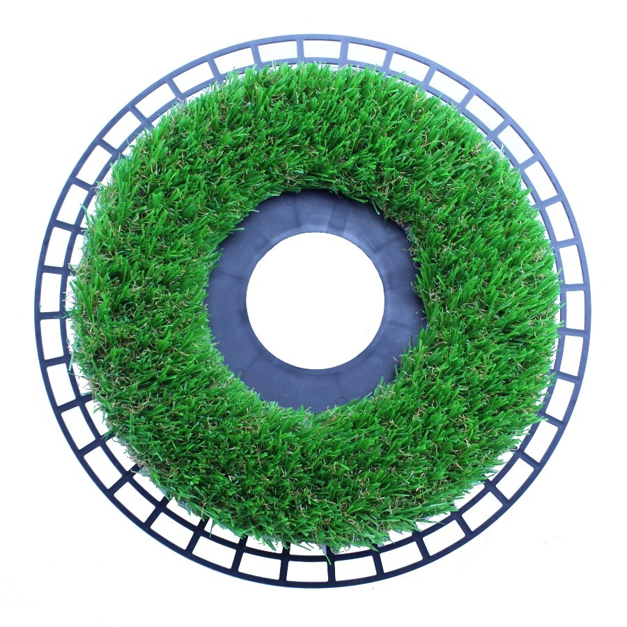RoboGräs Round Artificial-Grass Barrier for Sprinklers & Posts (60, Light Green, 1 pcs)