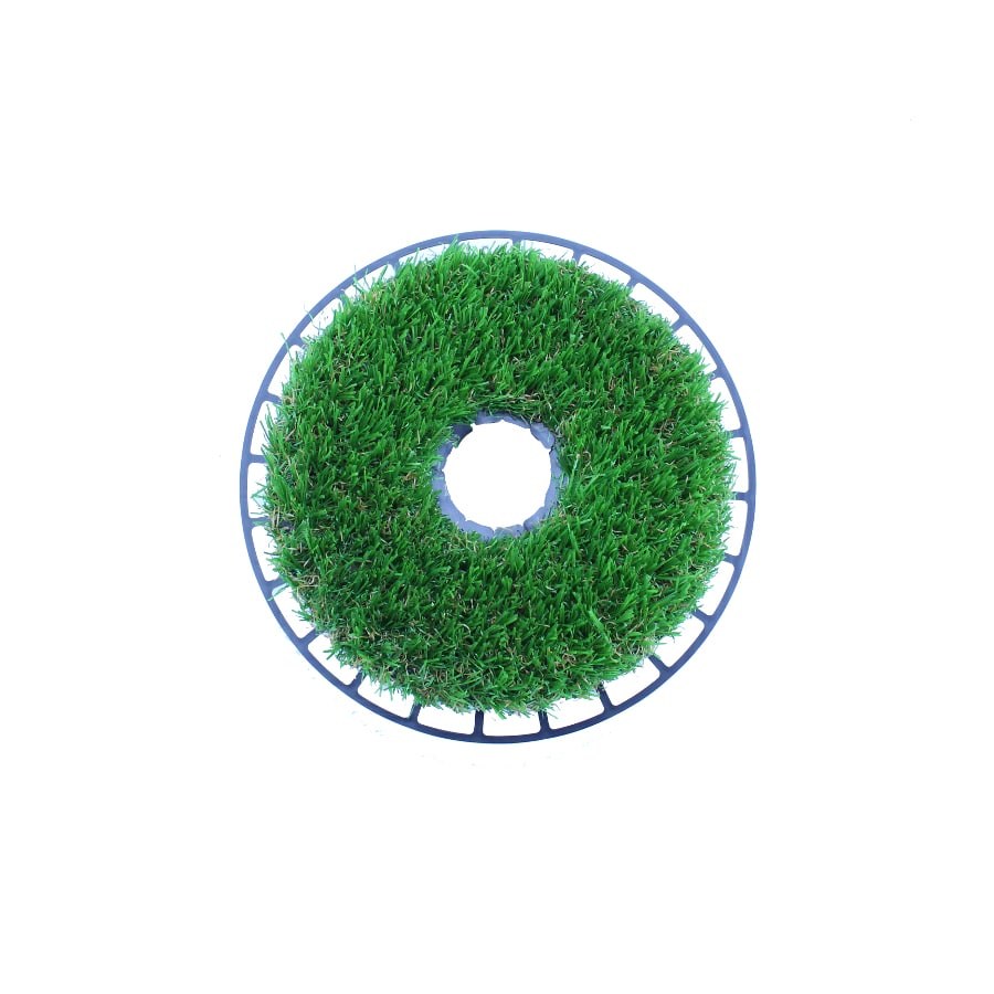 RoboGräs Round Artificial-Grass Barrier for Sprinklers & Posts - Small (Light Green, 1 pcs)