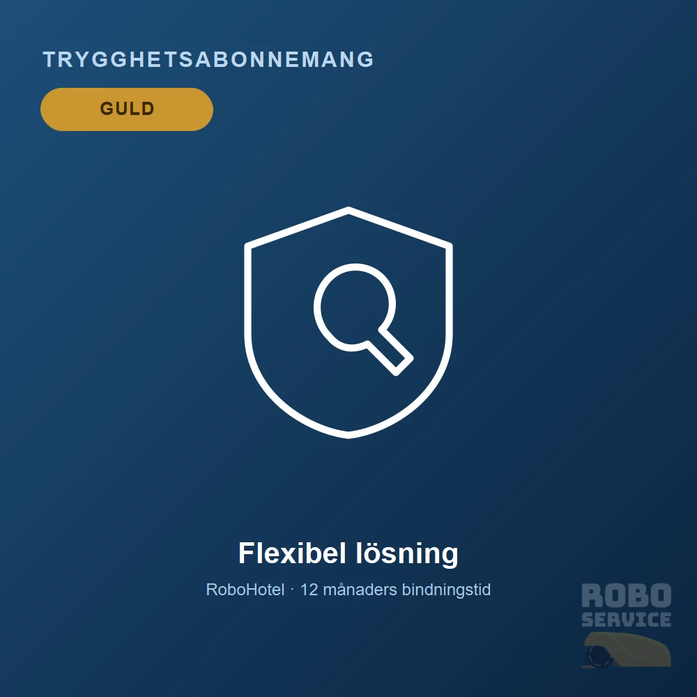 Trygghetsabonnemang Guld – Årsvis (Slingrobot)