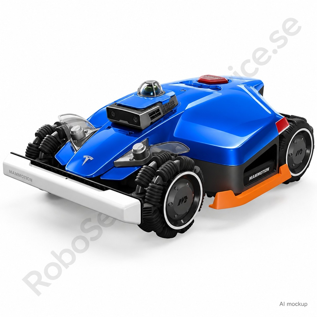 Tesla (Blue) Edition – Decal for Mammotion LUBA 3