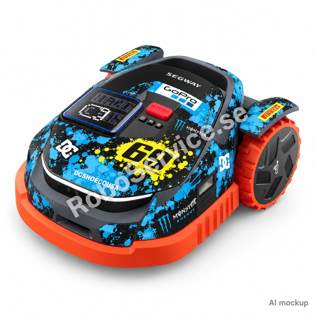 Monster (Blue) Edition – Dekal till Segway Navimow X3
