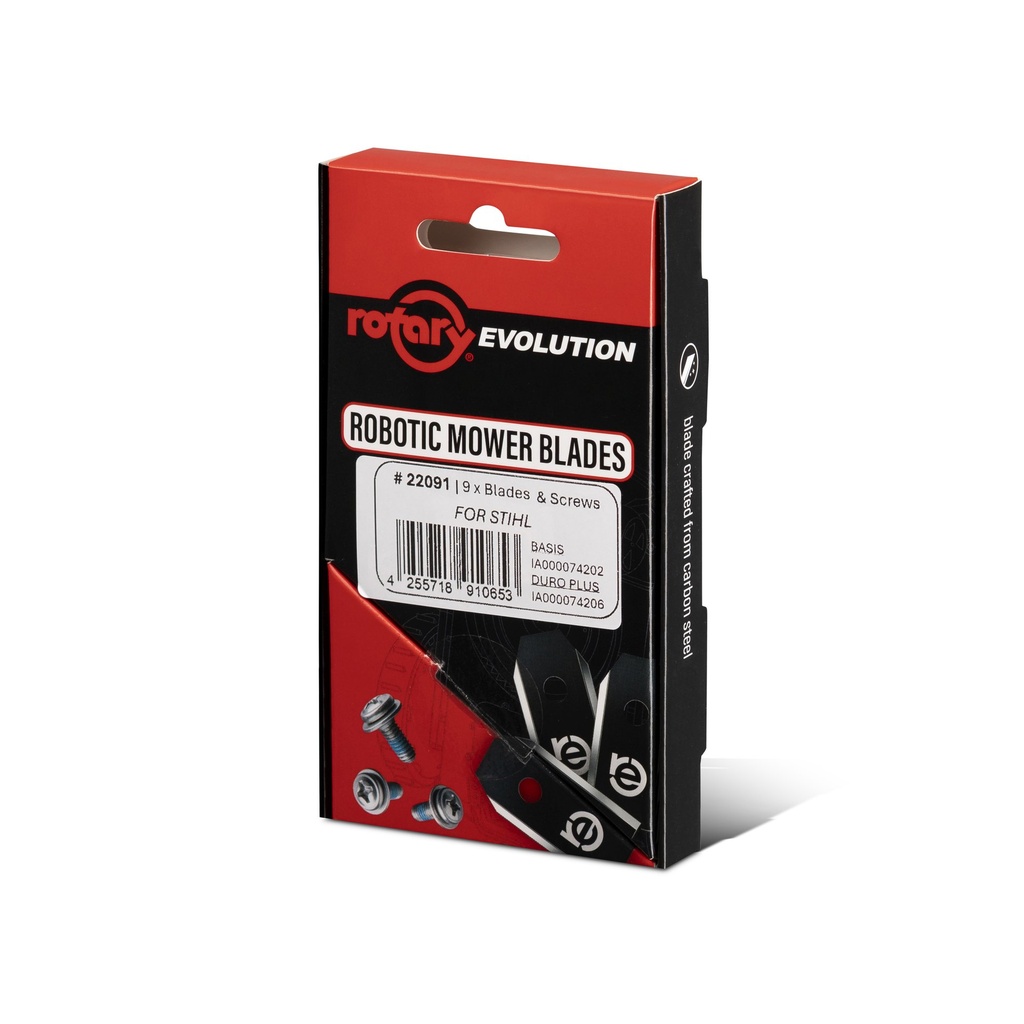 Rotary Evolution Blades for Stihl iMOW - 9 pcs