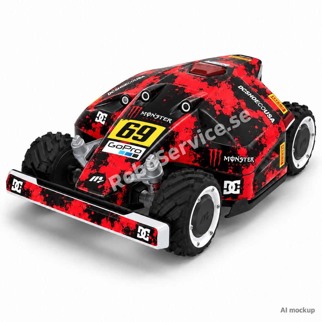 Monster (Red) Edition – Dekal till Mammotion LUBA 1