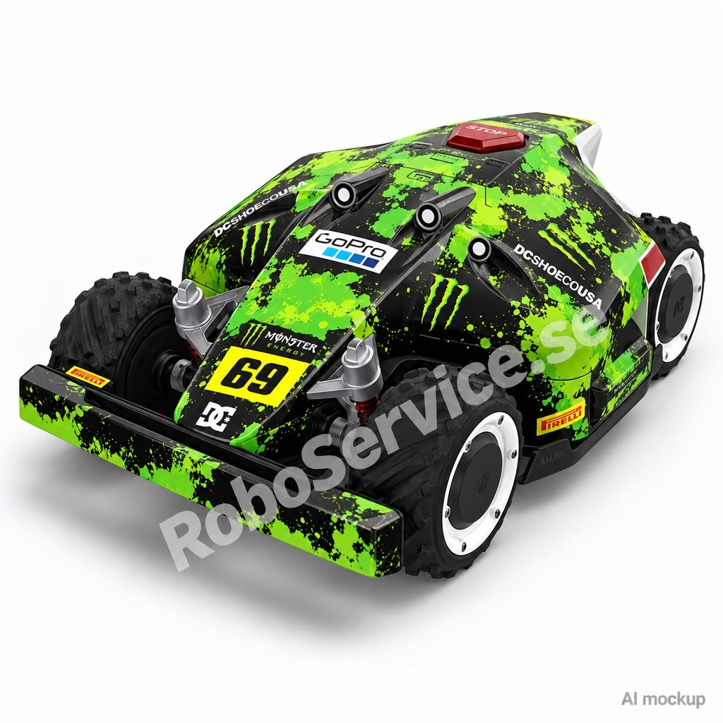 Monster (Green) Edition – Dekal till Mammotion LUBA 1
