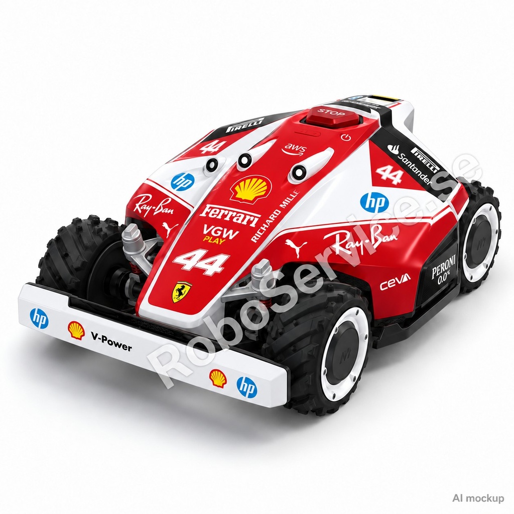 F1 Scuderia Hamilton Edition – Dekal till Mammotion LUBA 1