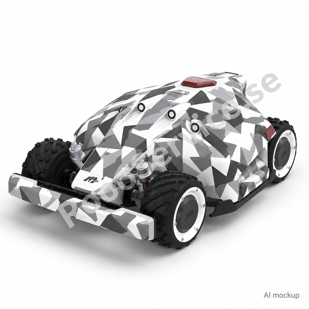 Camo Digital (White/Grey) Edition – Decal for Mammotion LUBA 1