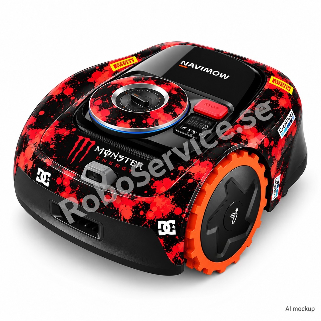 Monster (Red) Edition – Dekal till Segway Navimow i