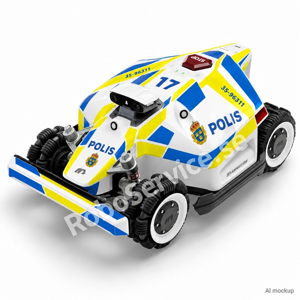 Sweden Polis Special Edition – Decal for Mammotion LUBA 2 (2024)