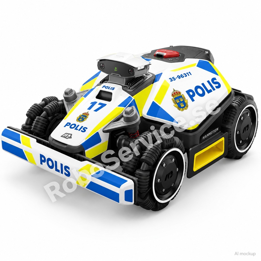Sweden Polis Special Edition – Dekal till Mammotion LUBA Mini
