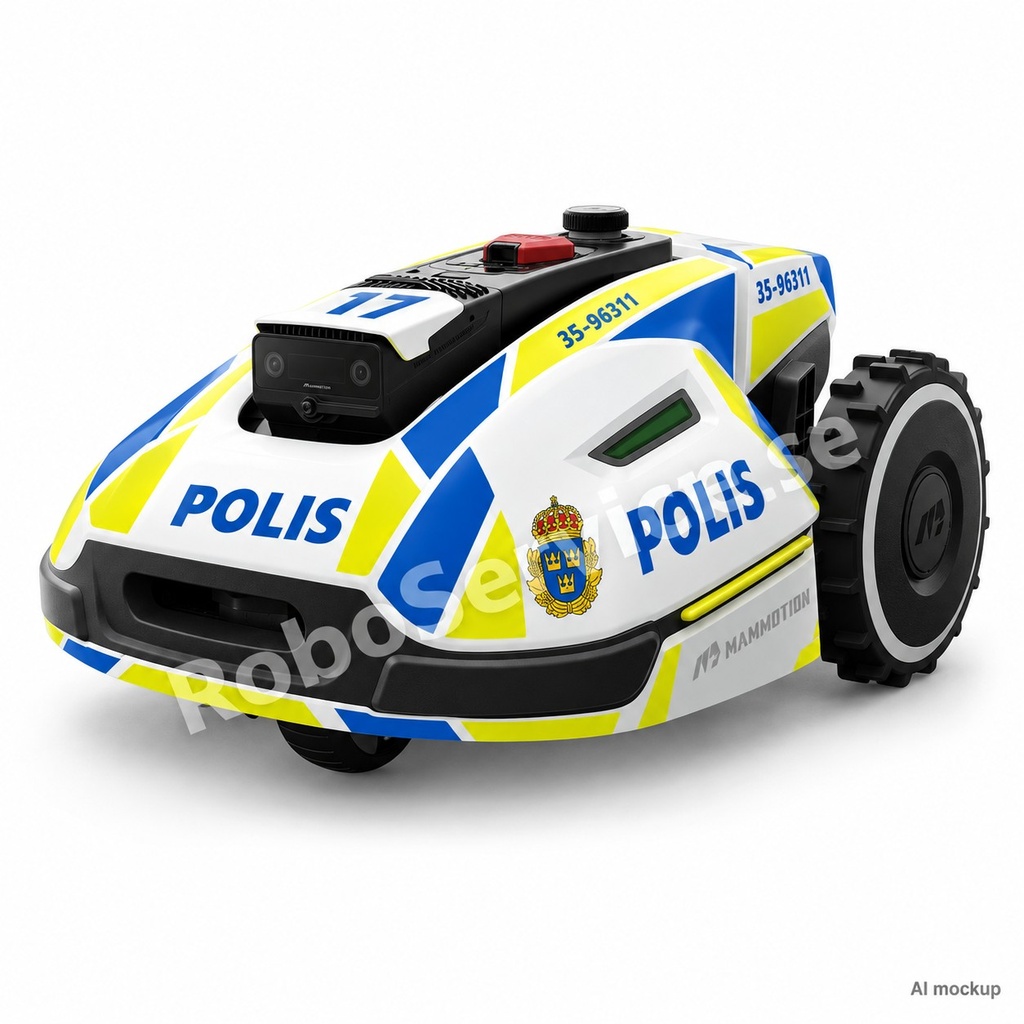 Sweden Polis Special Edition – Dekal till Mammotion YUKA 2000/3000