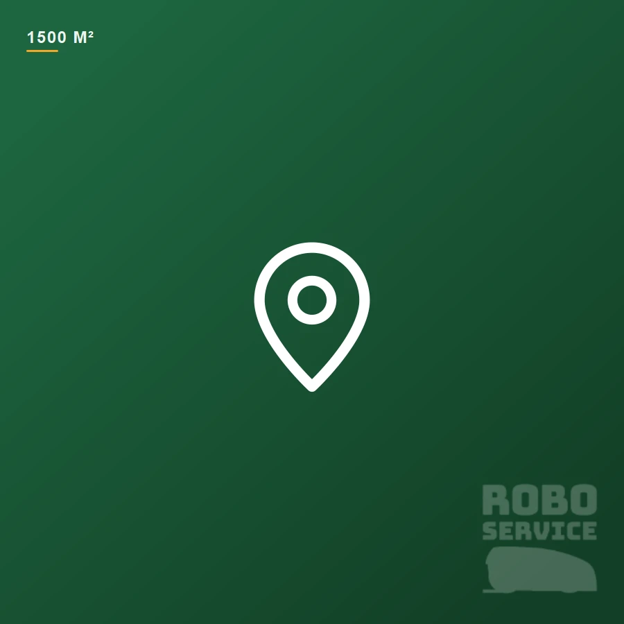 Installation Robotgräsklippare 1500m² Tomt - Standard Kabel eller Slingfri